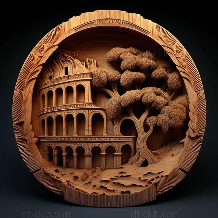 3D model roman colosseum (STL)